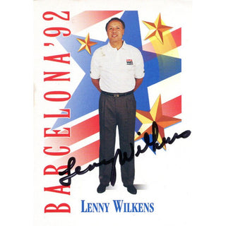 Lenny Wilkens Autographed 1992 Skybox Card