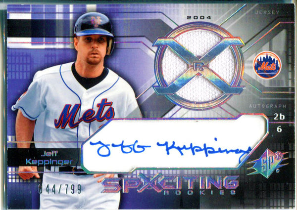 Jeff Keppinger Autographed 2004 Upper Deck SpXciting Rookies Card