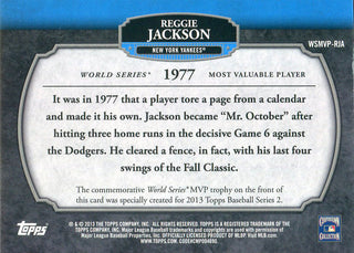 Reggie Jackson Unsigned 2013 Topps Pin Card
