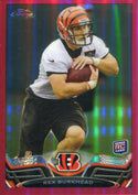 Rex Burkhead 2013 Topps Chrome Pink Refractor Rookie Card