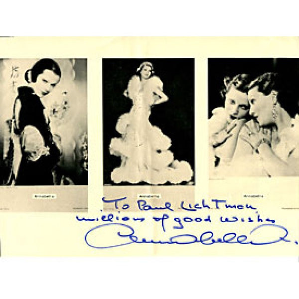 Annabella Autographed / Signed Black & White 8x10 Photo