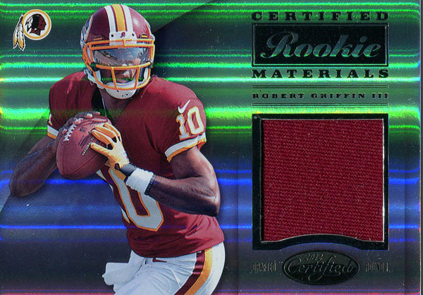 Robert Griffin III Unsigned 2012 Panini Jersey Rookie Card