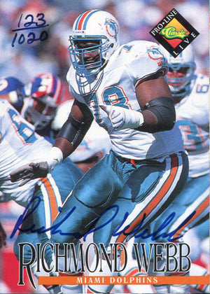 Richmond Webb Autographed 1994 Classic Card