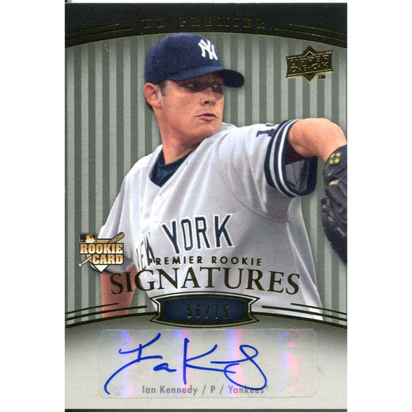 Ian Kennedy Autographed 2008 Upper Deck Card