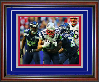 Rob Gronkowski Unsigned Framed Super Bowl XLIX 8x10 Photo
