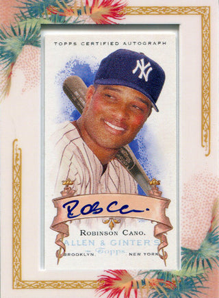 Robinson Cano Autographed 2008 Allen & Ginter Card