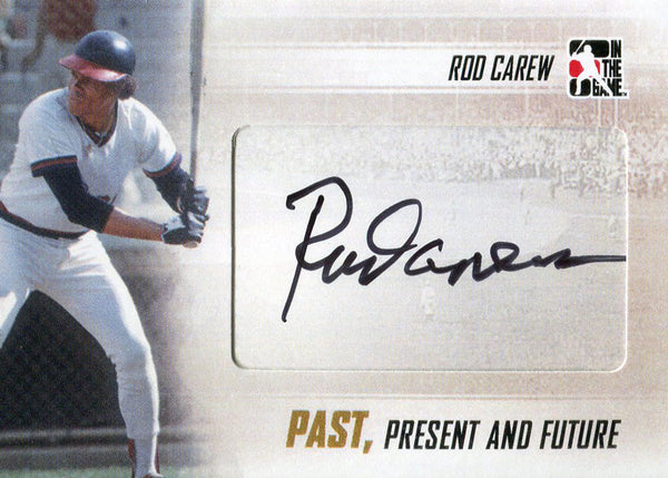 Rod Carew Autographed 2013 In the Game Card