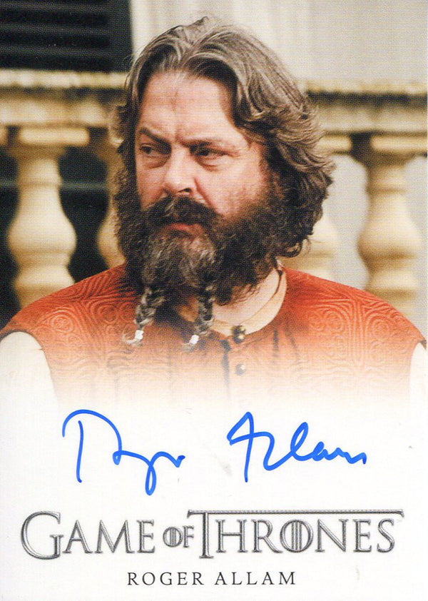 Roger Allam Autographed Game of Thrones Card