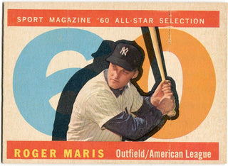 Roger Maris 1960 Topps Card