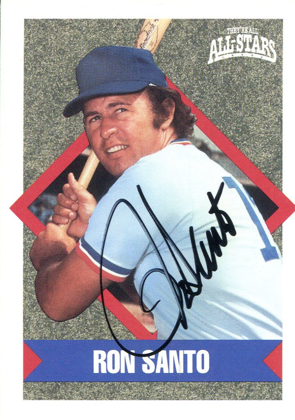 Ron Santo Autographed 1991 Topps All-Stars Card