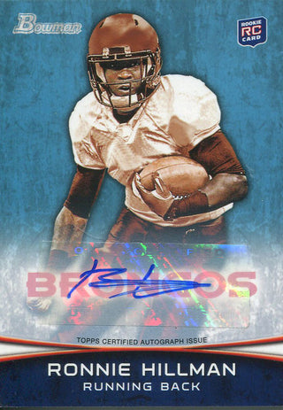 Ronnie Hillman Autographed 2012 Bowman Rookie Card