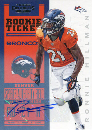 Ronnie Hillman Autographed 2012 Panini Contenders Card