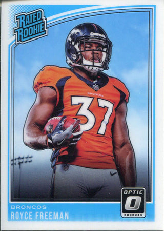 Royce Freeman 2018 Panini Optic Rookie Card