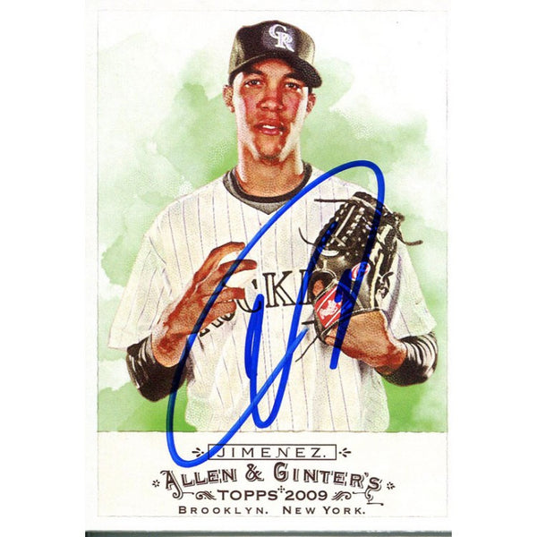 Ubaldo Jimenez Autographed 2009 Topps Allen and Ginter's Card