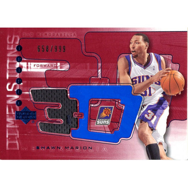 Shawn Marion Unsigned 2003-04 Upper Deck Jersey Card
