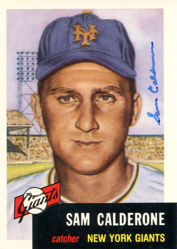Sam Calderone Autographed Topps Archive Card