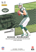 Sam Darnold 2018 Panini The National Rookie Card Back