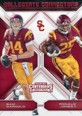 Sam Darnold & Ronald Jones II 2018 Panini Playoff Contenders Rookie Card