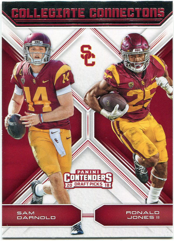 Sam Darnold & Ronald Jones II 2018 Panini Contenders Rookie Card