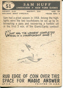 Sam Huff 1965 Philadelphia Card #51