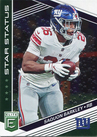 Saquon Barkley 2019 Panini Donruss Elite Card