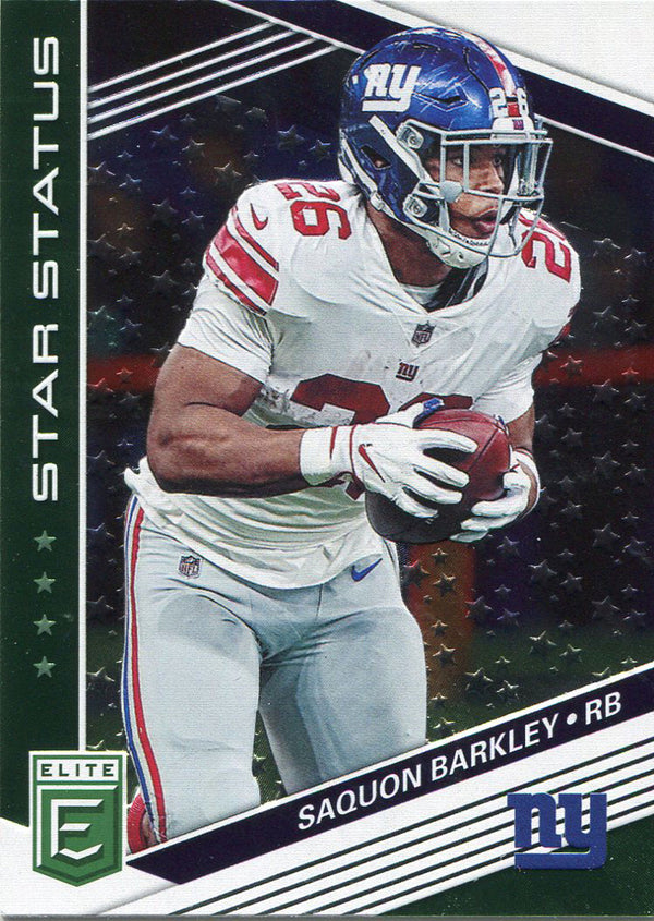 Saquon Barkley 2019 Panini Donruss Elite Card