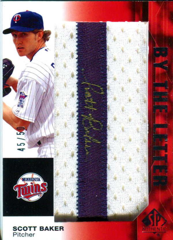 Scott Miller Autographed 2008 By The Letter Upper Deck Card