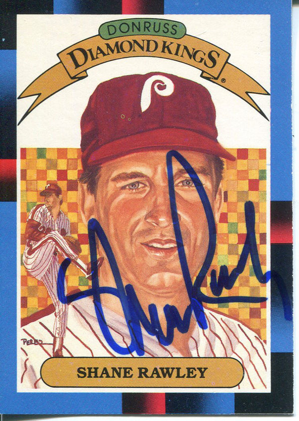 Shane Rawley Autographed 1988 Donruss Card