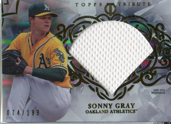 Sonny Gray Unsigned 2015 Topps Tribute Jersey Card