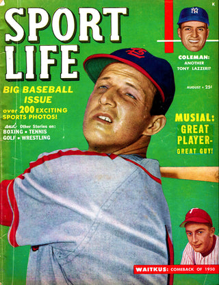 Stan Musial Unsigned 1950 Sport Life Magazine