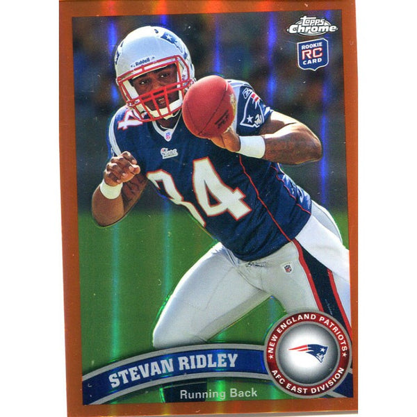 Stevan Ridley Unsigned 2011 Topps Chrome Rookie Card