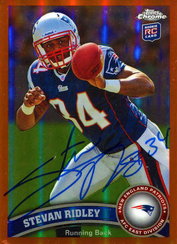 Stevan Ridley Autographed 2011 Topps Card