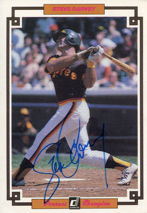 Steve Garvey Autographed 3x5 Donruss Card