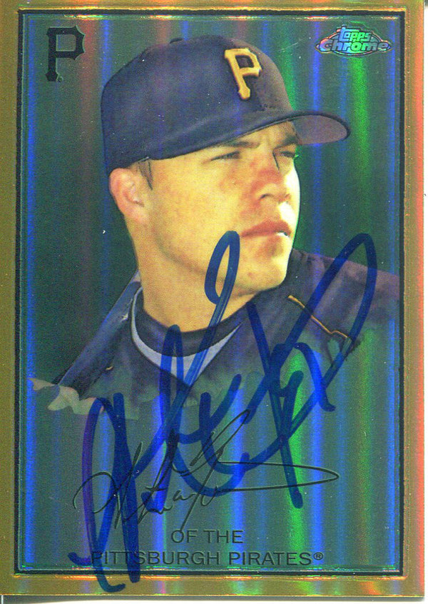 Steve Pearce Autographed 2008 Topps Chrome Refractor Rookie Card