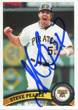 Steve Pearce Autographed 2011 Topps Card