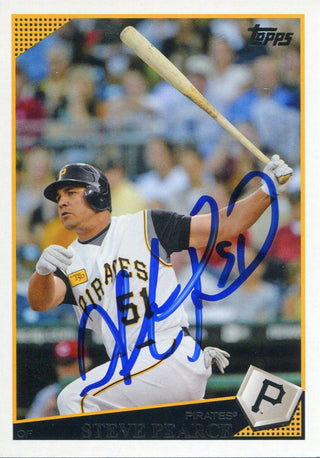 Steve Pearce Autographed 2009 Topps Card