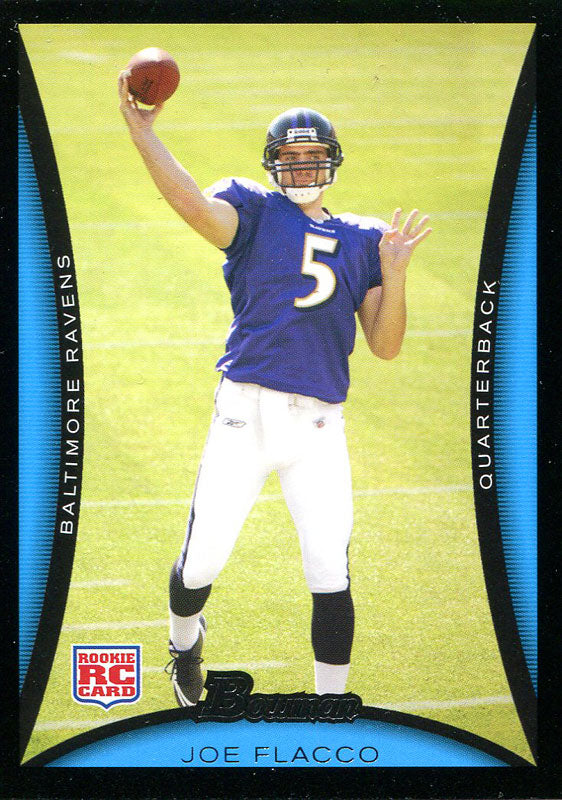 Joe Flacco Unsigned 2008 Bowman Rookie Card