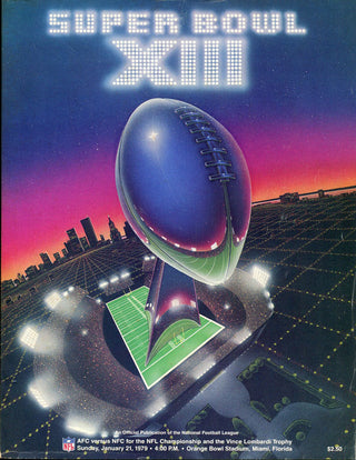 Super Bowl XIII Unsigned Program