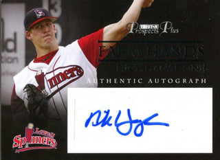 Nick Hagadone Autographed 2007 Tristar Prospects Card