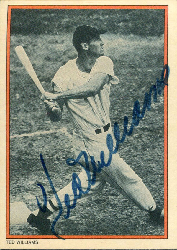 Ted Williams Autographed 1985 Circle K TCG Card