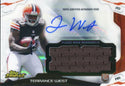 Terrance West Autographed 2014 Topps Finest Rookie Jersey Card