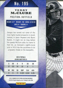 Terry McClure 2013 Panini Elite Card Back