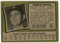 Thurman Munson 1971 Topps Card