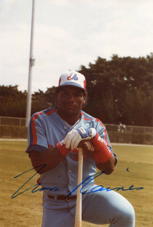 Tim Raines Autographed 3x5 Photo