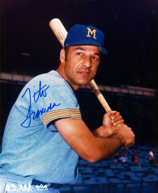 Tito Francona Autographed 8x10 Baseball Photo