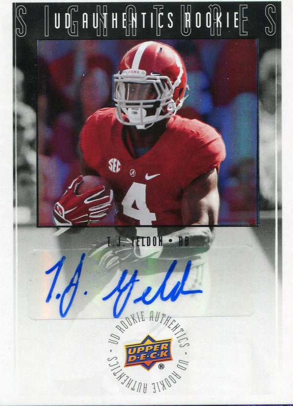 TJ Yeldon Autographed 2015 Upper Deck Rookie Card