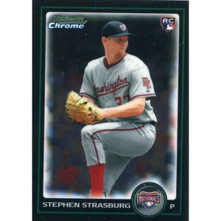 Stephen Strasburg Unsigned 2010 Bowman Chrome Rookie Card