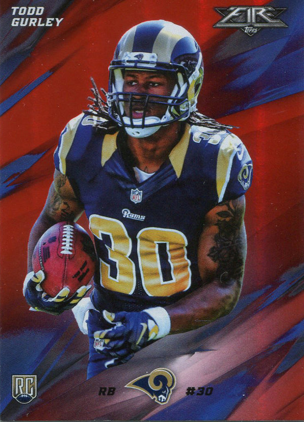 Todd Gurley Unsigned 2015 Topps Fire Rookie Card