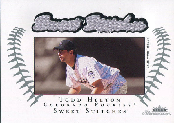 Todd Helton 2003 Fleer Sweet Stiches Jersey Card