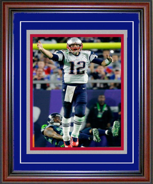 Copy of Tom Brady Unsigned Framed Super Bowl XLIX Celebration 8x10 Photo